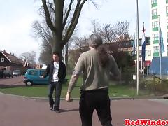 Real amsterdam hooker pussylicked and fucked tube porn video