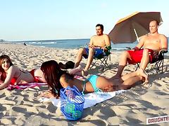 we picked these fresh pussies on the beach tube porn video